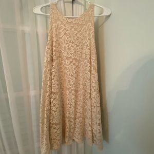 Cream Lace Dress